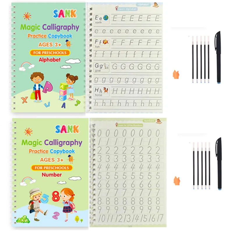 Sank Magic Practice Copybook Pen Preschools Kids Calligraphy English Verison Fre