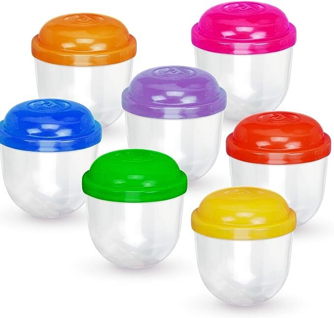 2 Inch Frosty-Clear Acorn Capsules Empty Assorted Colors Plastic Capsules 51 MM