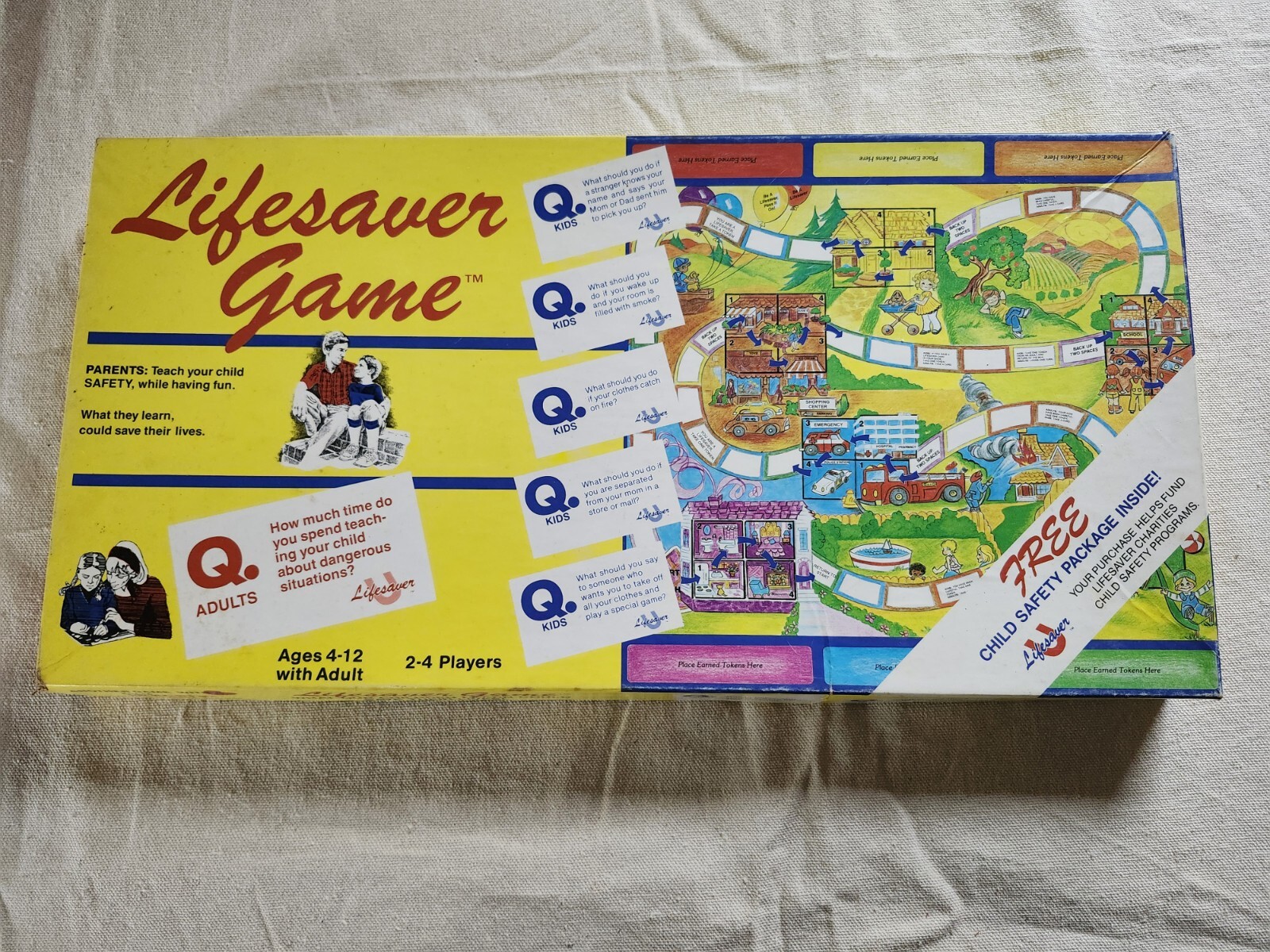 1985 Ungame Lifesaver Game. Parents teach your child safety.
