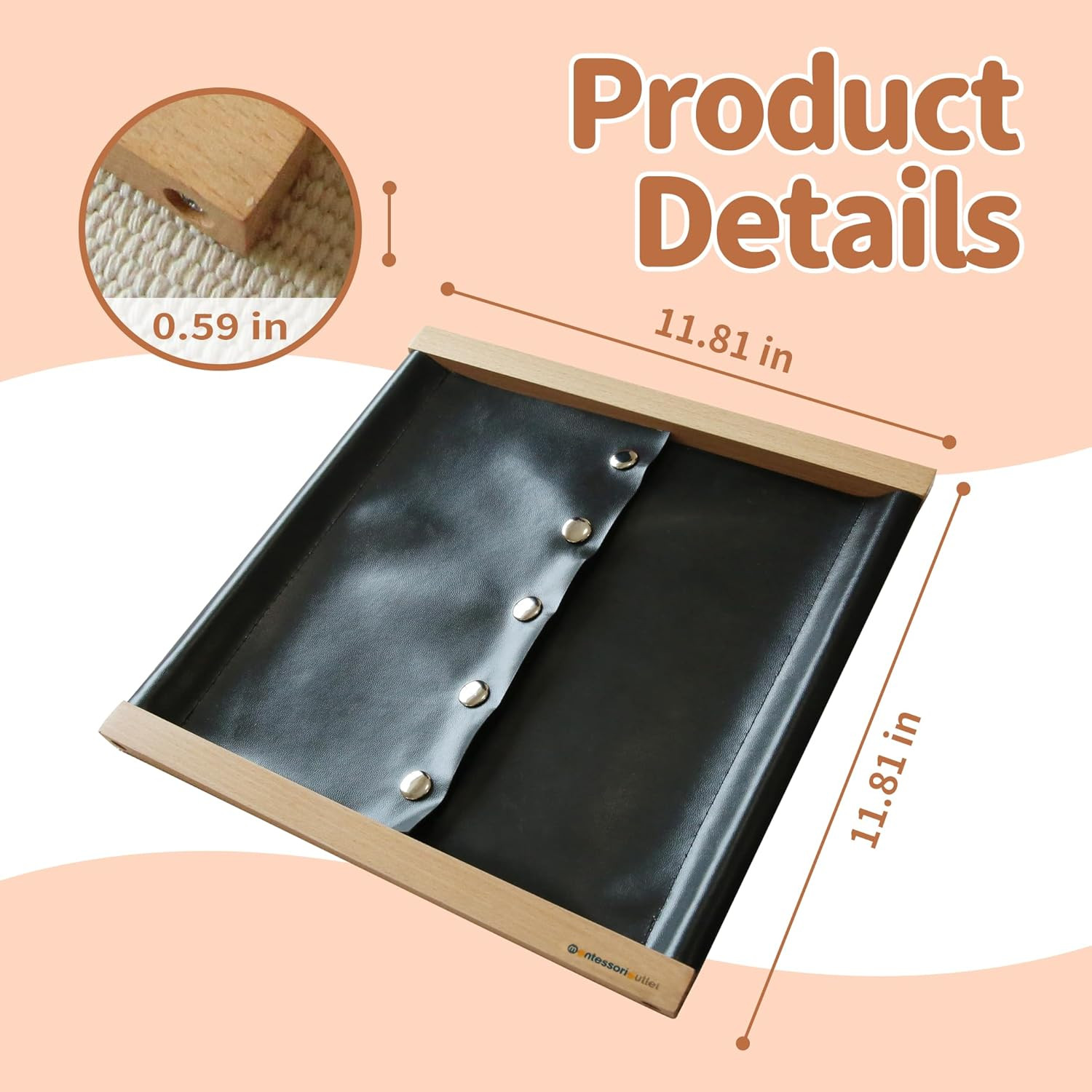 Shoe Buttoning Frame | Practical Life Material for Toddlers & Preschoolers | Lea