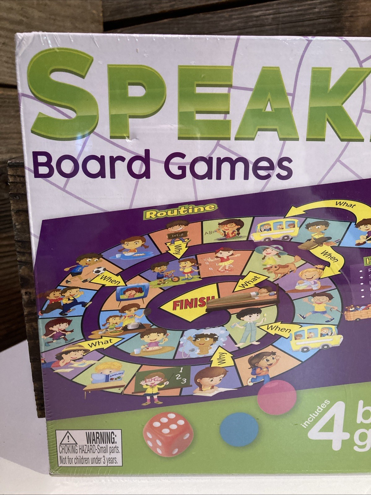 Junior Learning Speaking 4 Board Games Sealed