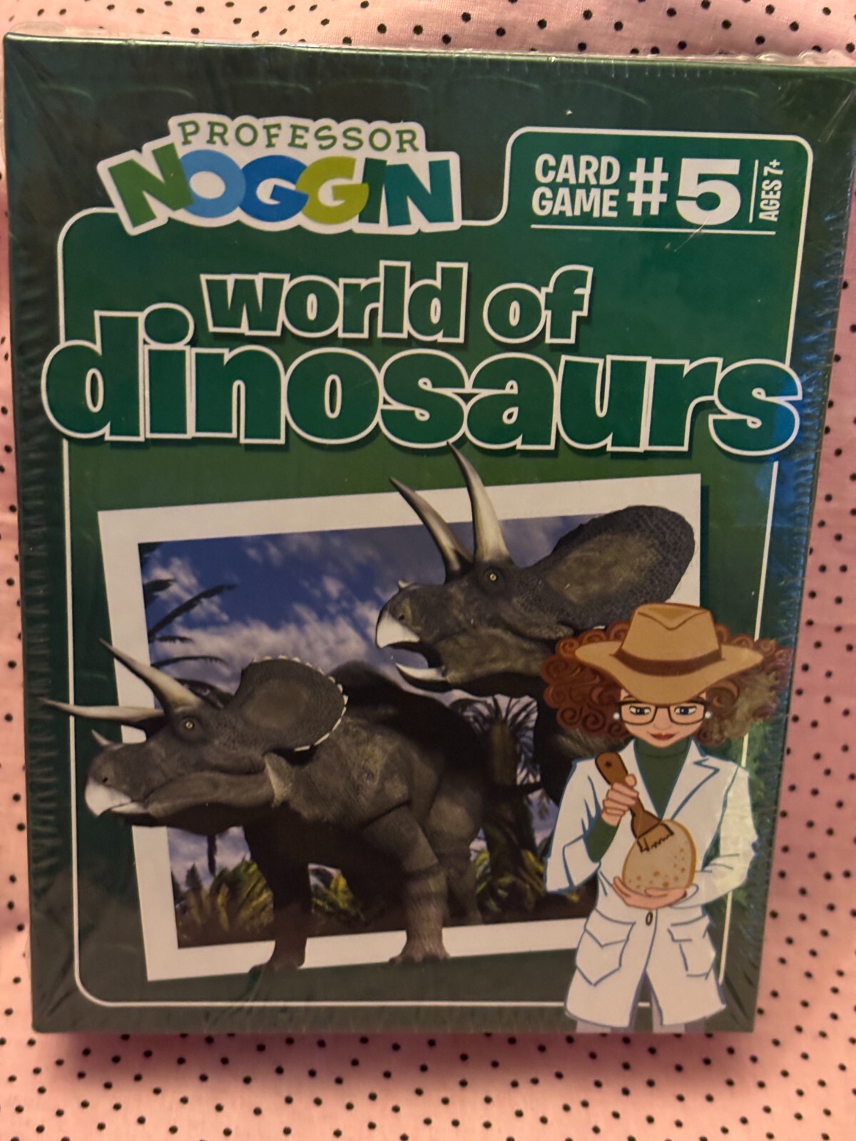 Professor Noggins World of Dinosaurs Card Game #5 New Sealed Box
