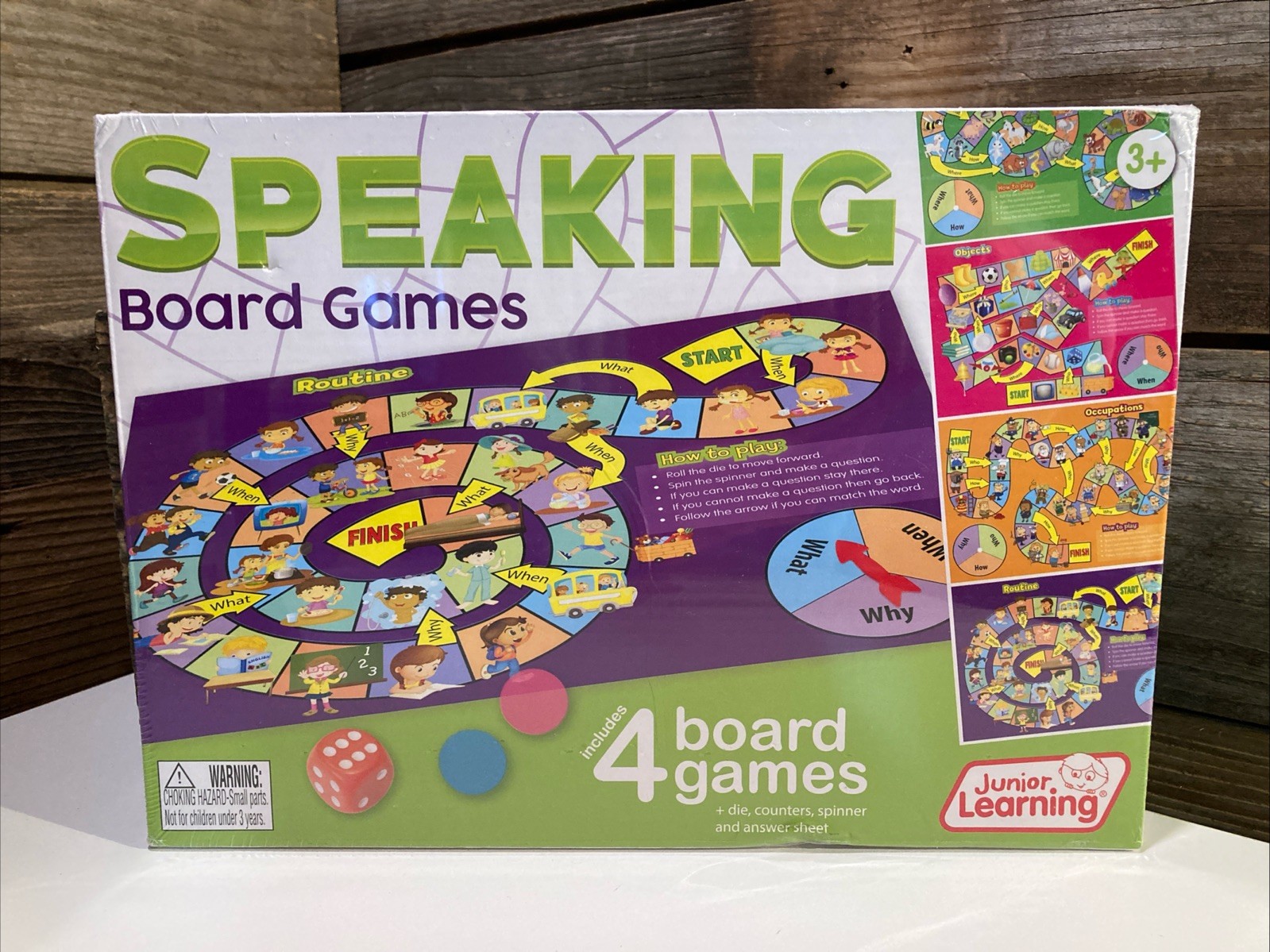 Junior Learning Speaking 4 Board Games Sealed