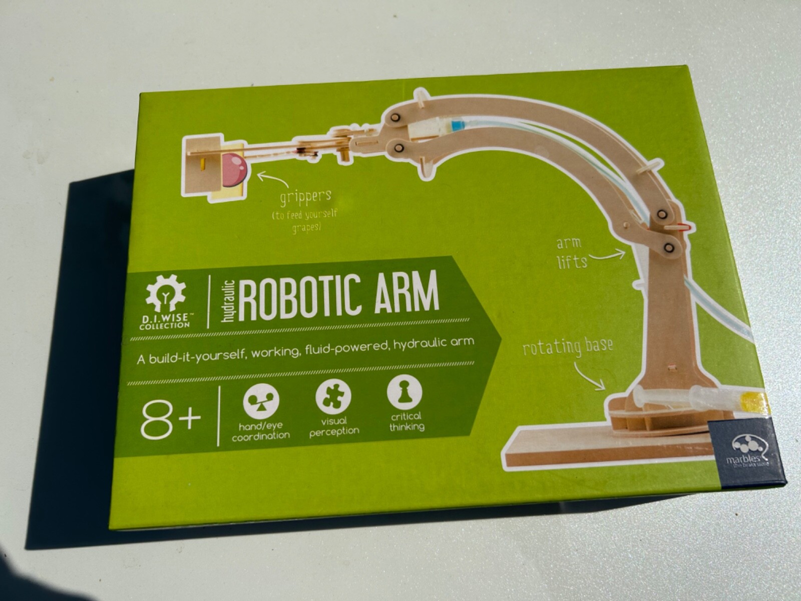 [NEW] Robotic Arm Hydraulic Building Science Kit by Marbles Brain Workshop