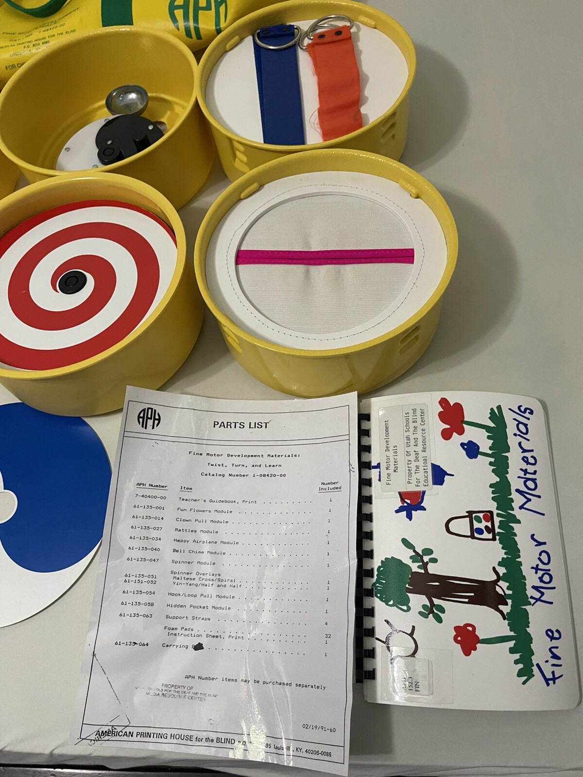 Fine Motor Development Material Kit APH Complete Discontinued