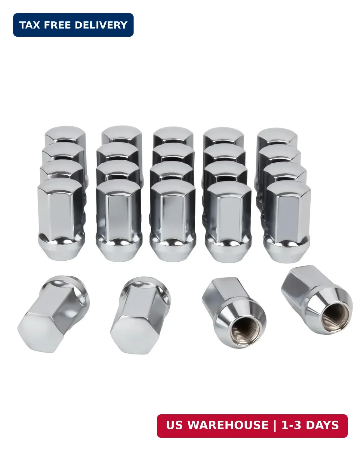 M14x1.5 Lug Nuts Replacement for 1999-2017 Chevy Silverado 1500, 2012-2022 Ram 1