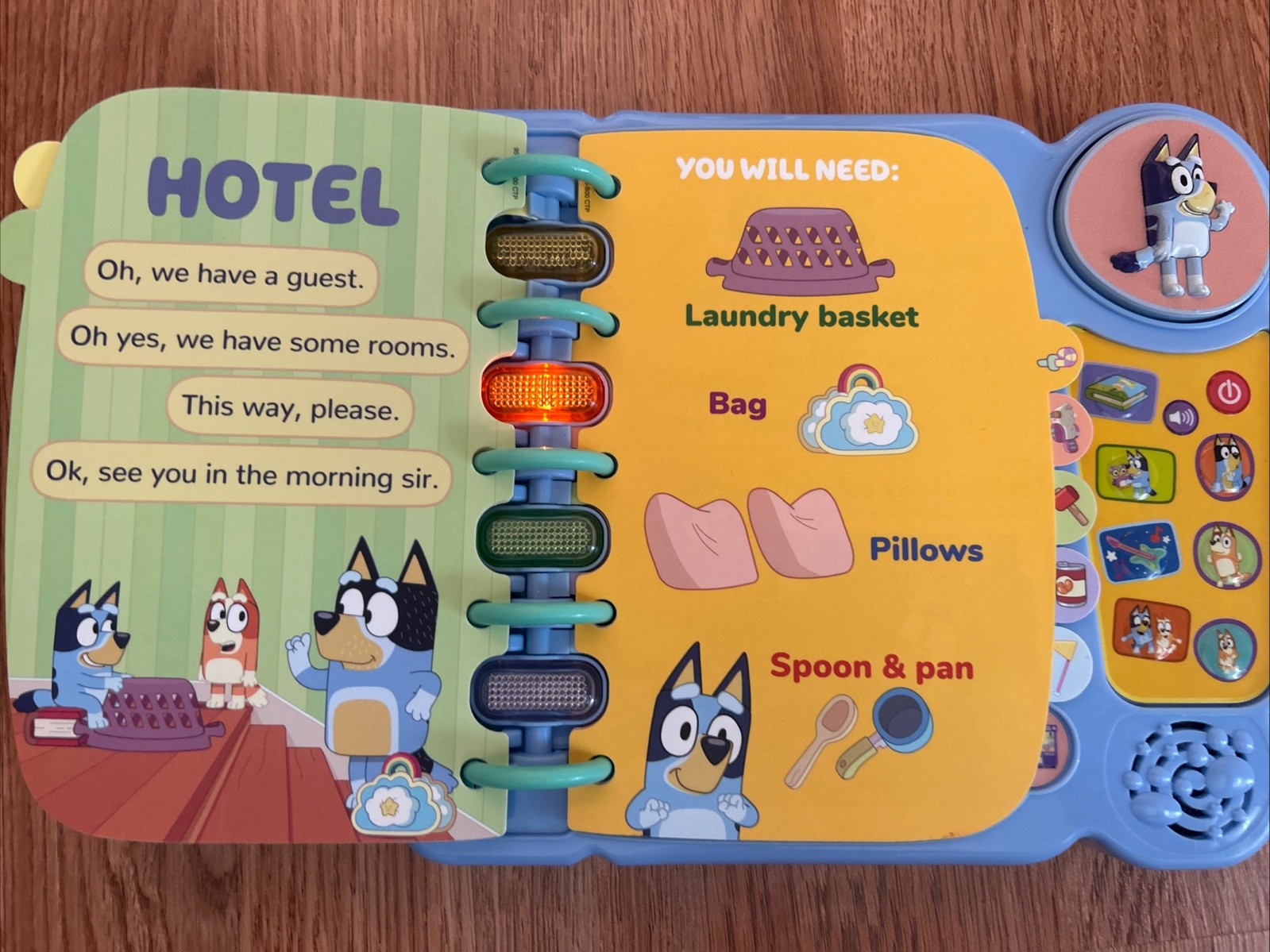 VTech Bluey’s Book of Games Interactive Pretend-Play Book for Preschoolers