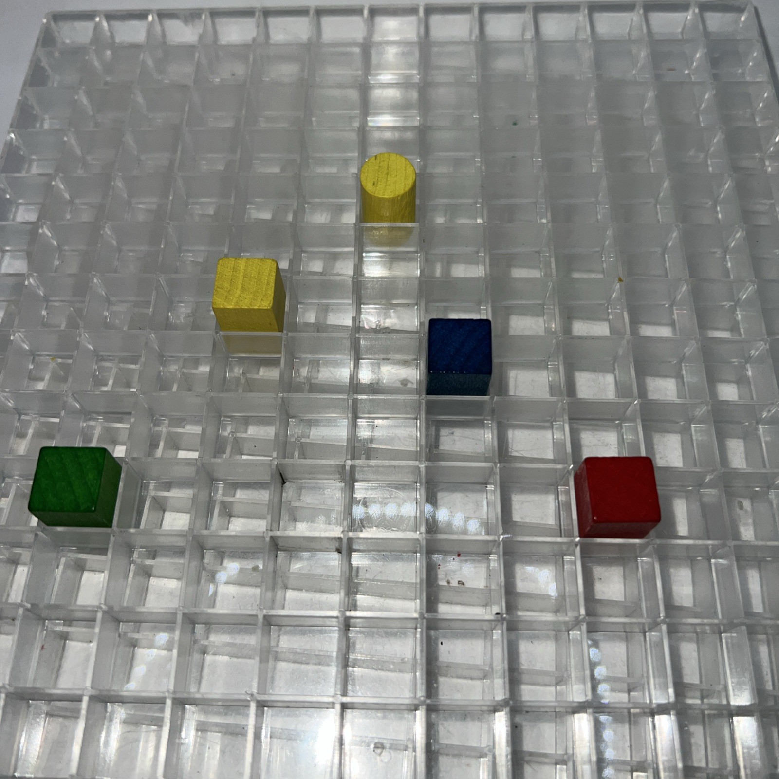 Vintage Lakeshore Plastic Frame Mosaics with Wood Pieces, and 2 Clear Frames