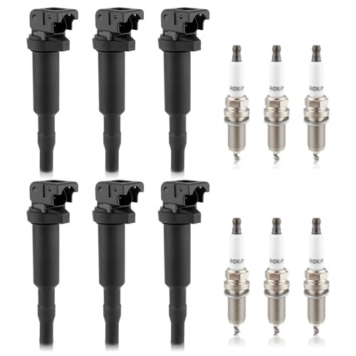 AUTOKAY Ignition Coil Pack, Set of 6 Ignition Coil and Platinum Spark Plug for