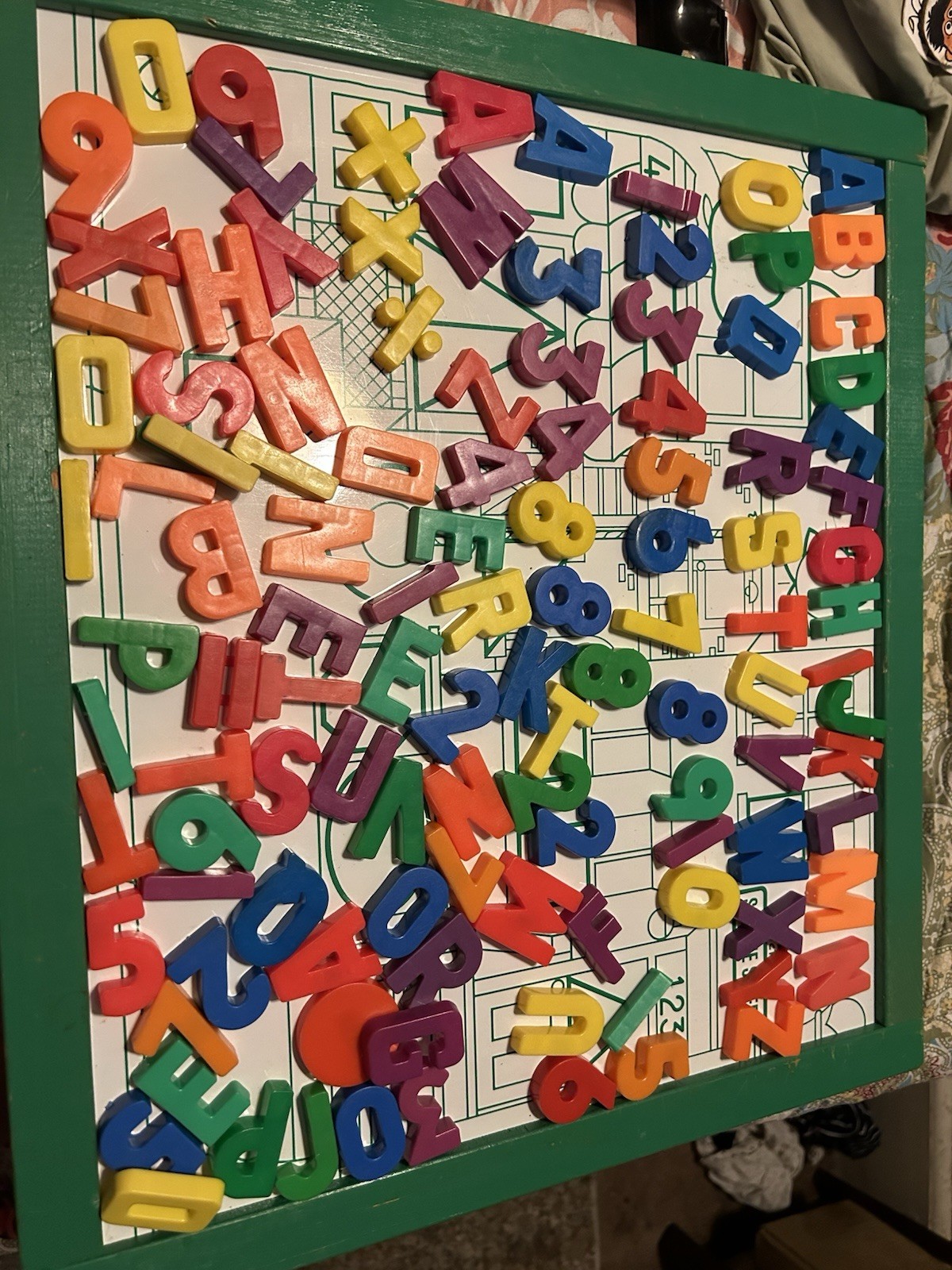Vtg 1970s Sesame Street Magnet ABC Shapes Activity Learning Board Ernie Big Bird