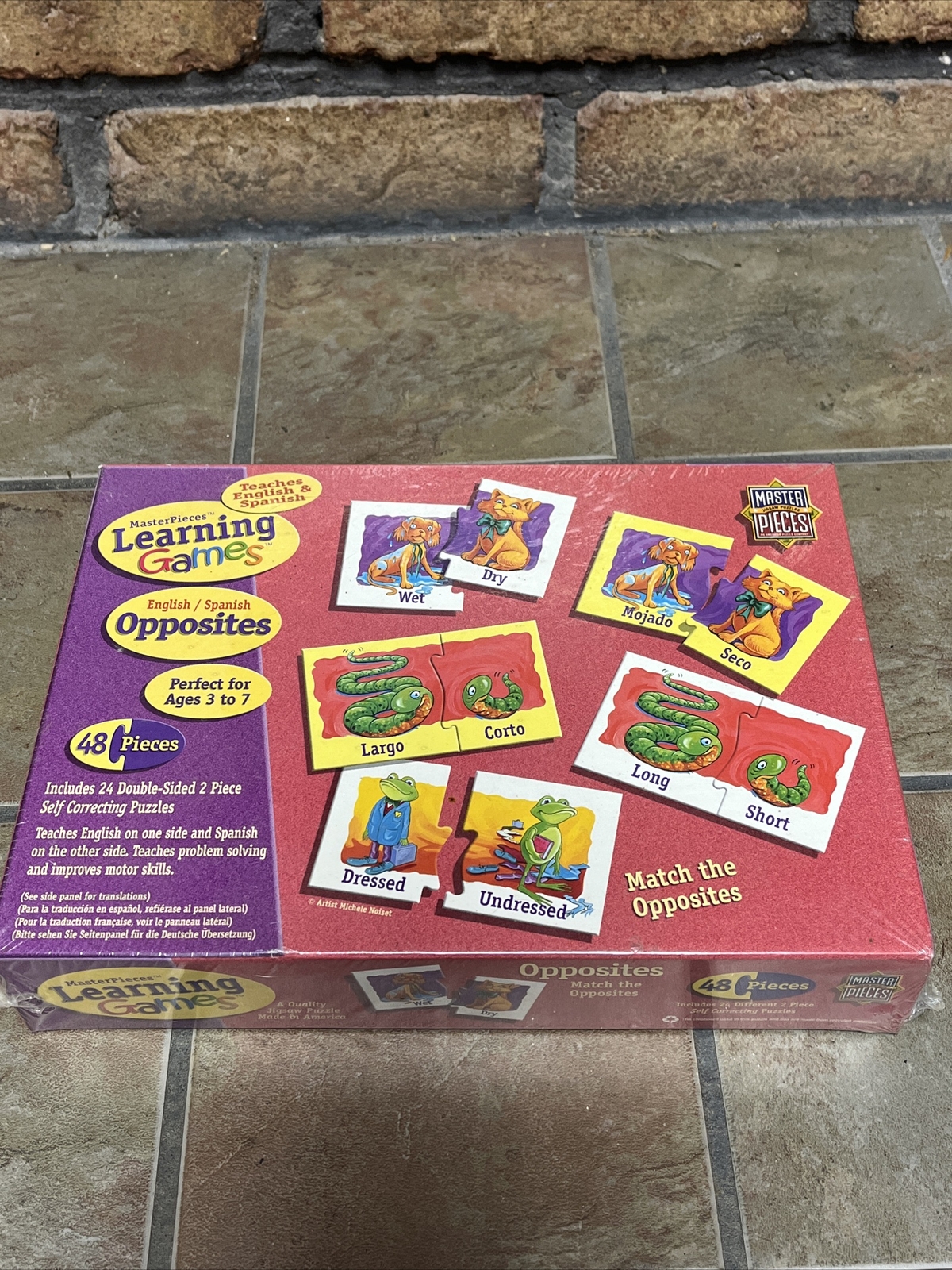 MASTERPIECES LEARNING GAMES – Match the Opposites AGES 3 TO 7