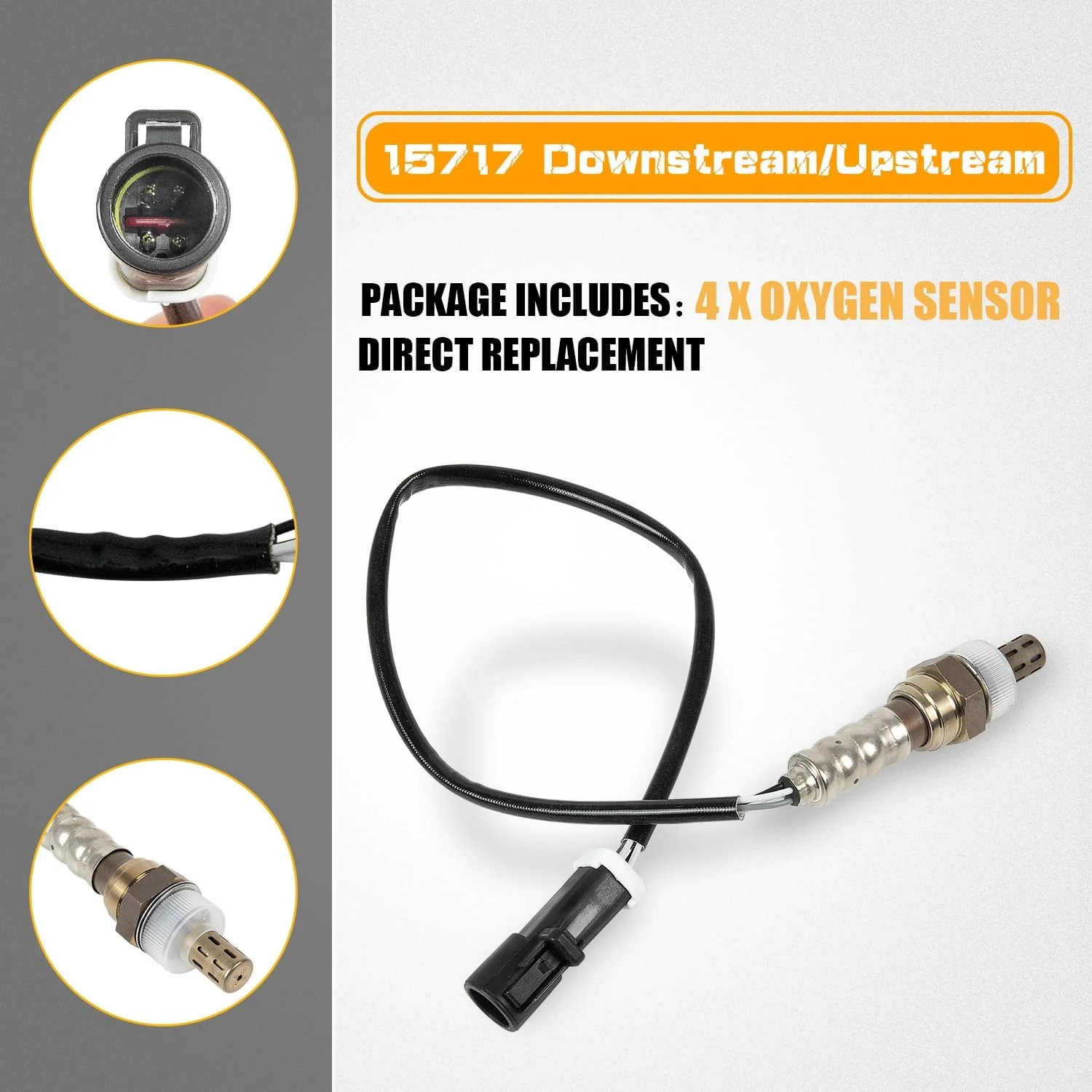 15717 Oxygen Sensor Downstream Upstream Compatible with Ford F150 F250 F350 Rang