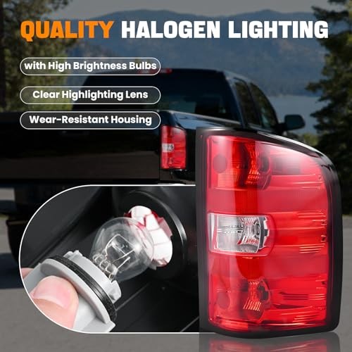 Tail Light Assembly Compatible with 2007-2013 Chevy Right Passenger Side