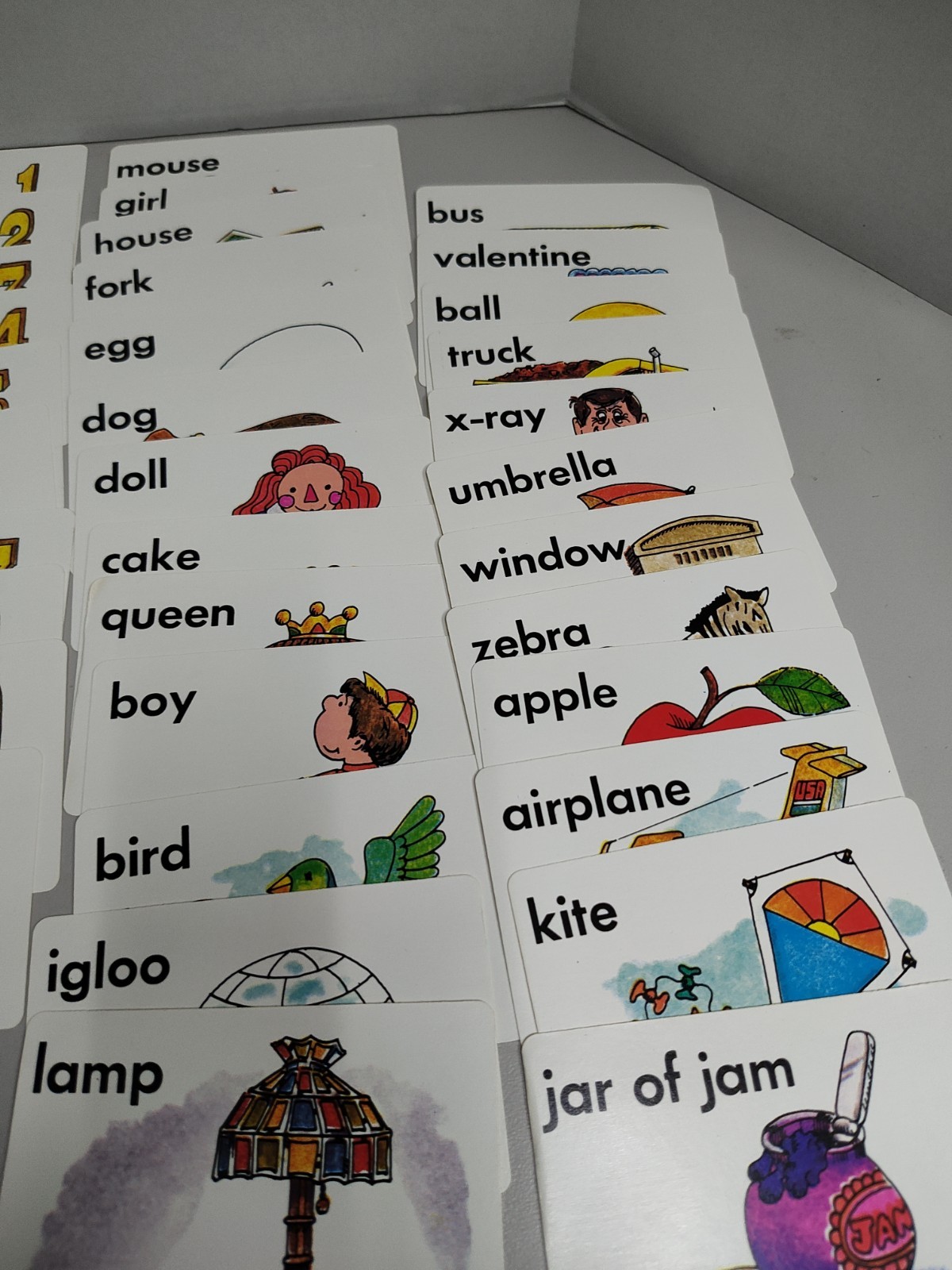 Vintage Whitman Help Yourself Flash Cards – Preschool Words & Phonics