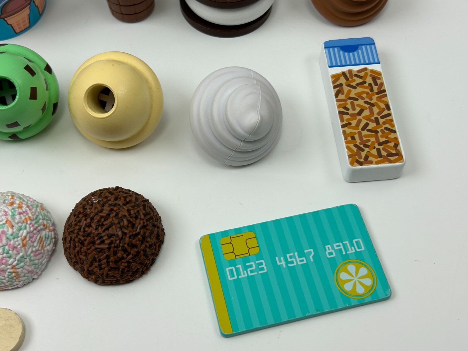 Melissa & Doug Ice Cream Scoop & Serve Replacement Parts Toppings Cones Cups
