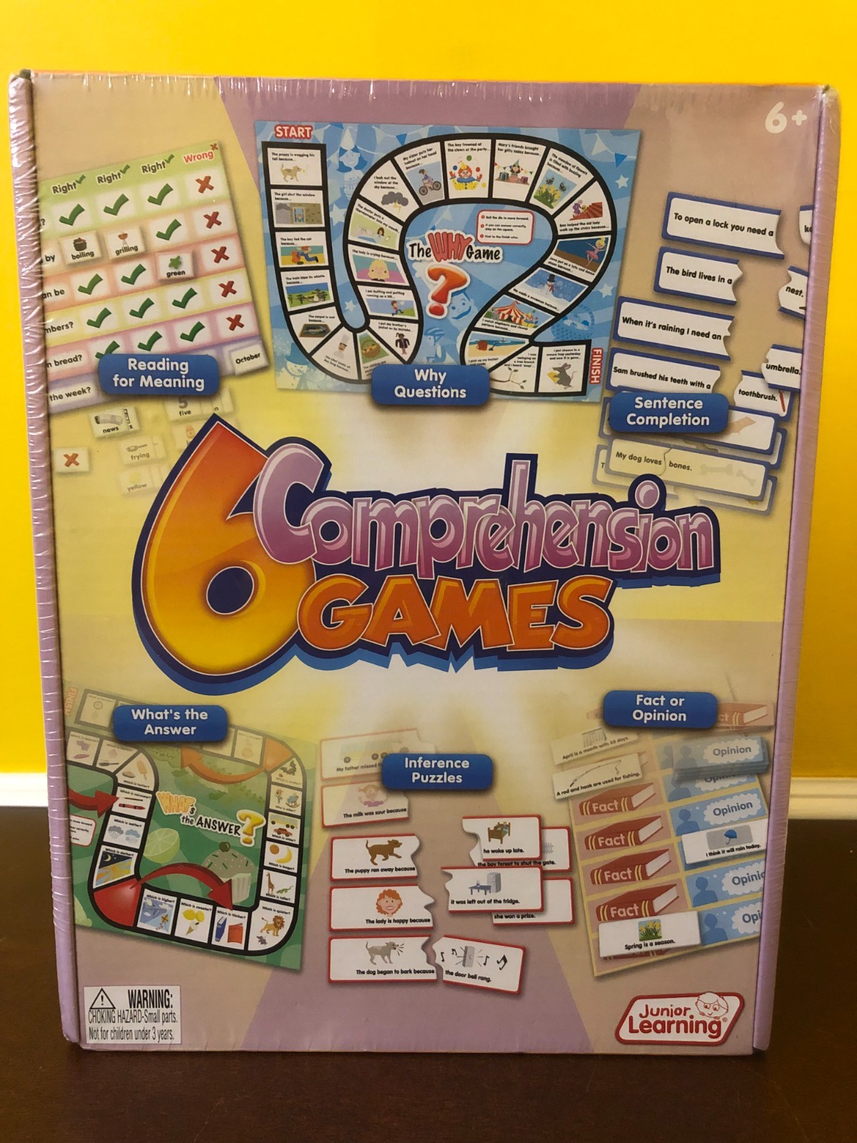 New Junior Learning Comprehension Games Educational Curriculum Common Core JL406