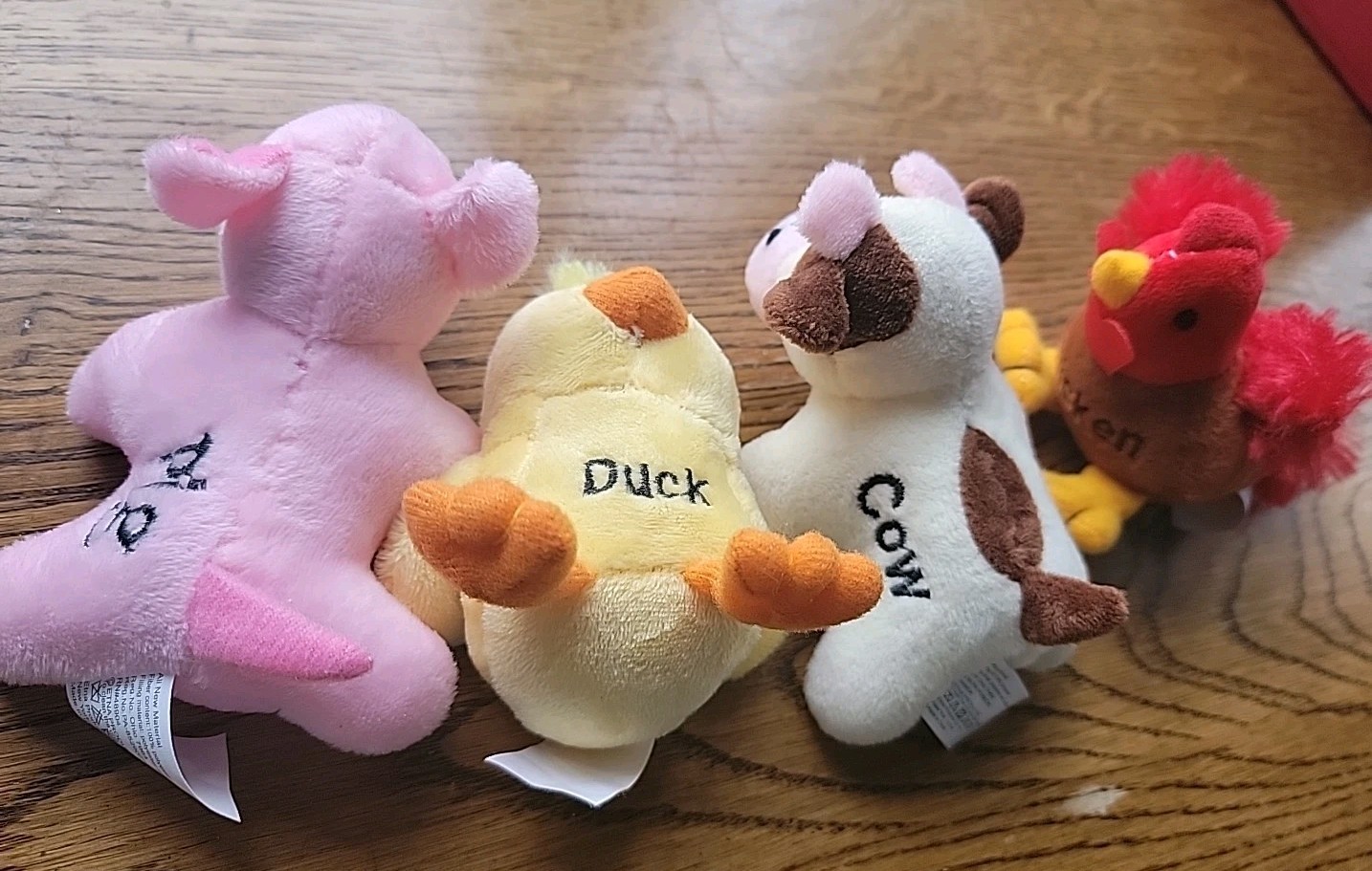 My Barnyard Friends Barn Plush Farm Animals With Sounds Chicken Cow Pig Duck