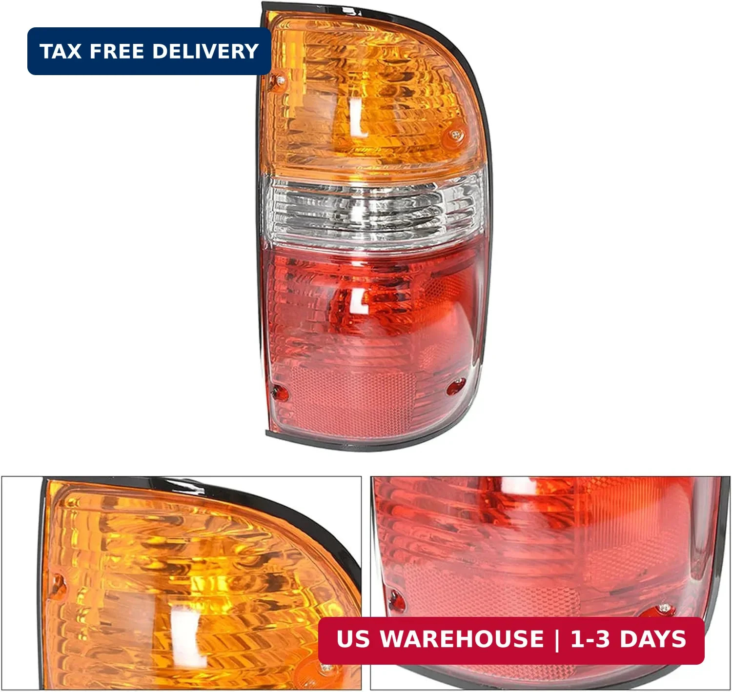 2001-04 Toyota Tacoma Passenger Side Taillight Assembly–Compatible