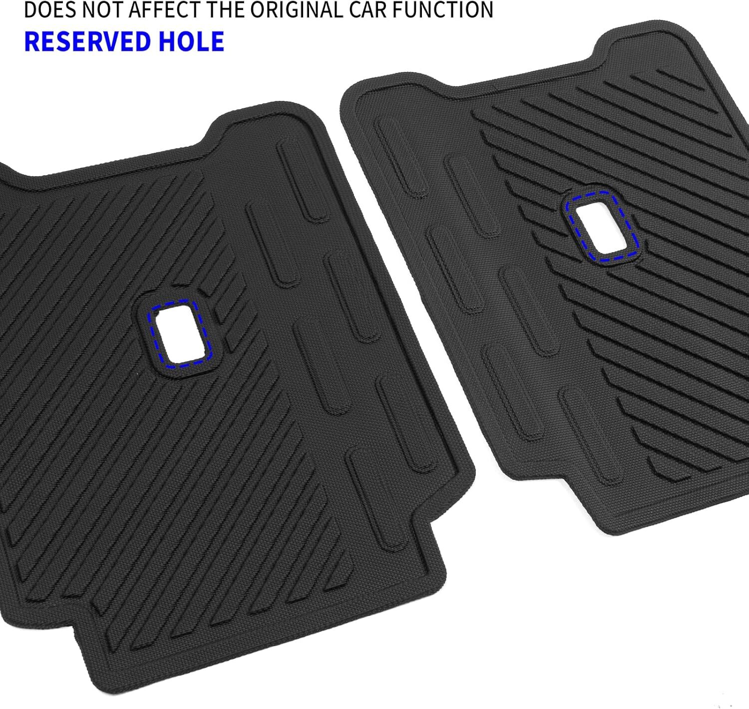 Trunk Mat+Backrest Mats+Floor Mat Rongtaod Cargo Mat Compatible with 2021-2024