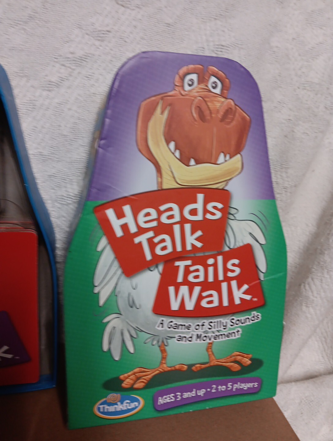 ThinkFun Heads Talk, Tails Walk Matching Game Missing 2 Tiles