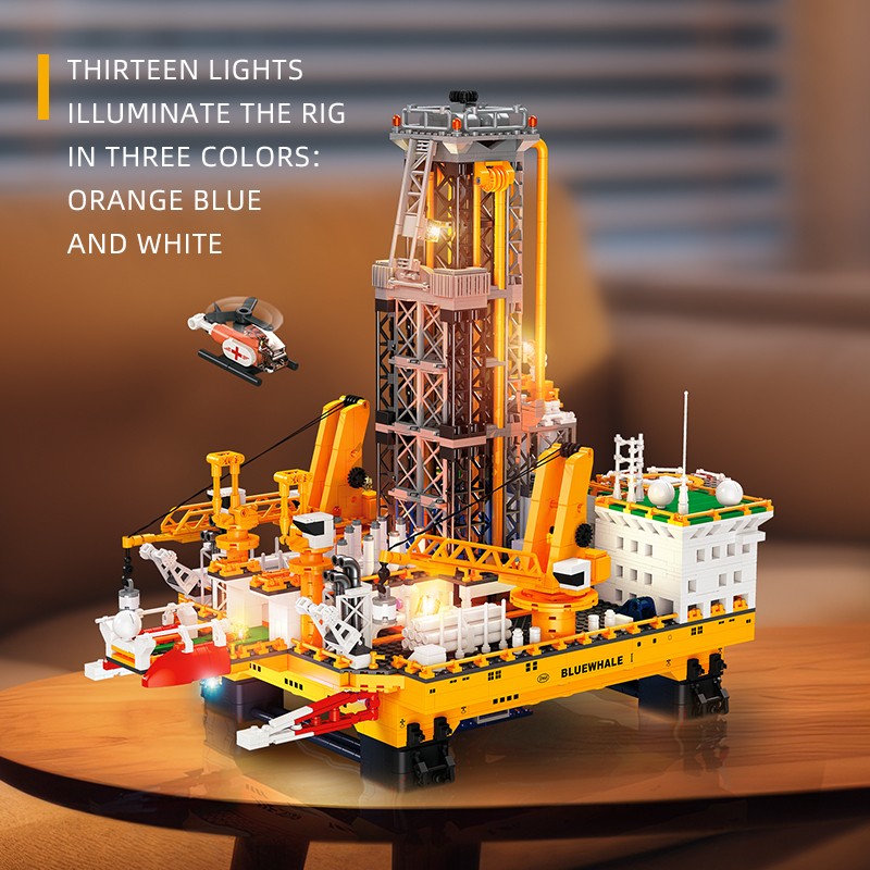 Blue Whale No. 1 Wellhead Platform Building Blocks Set
