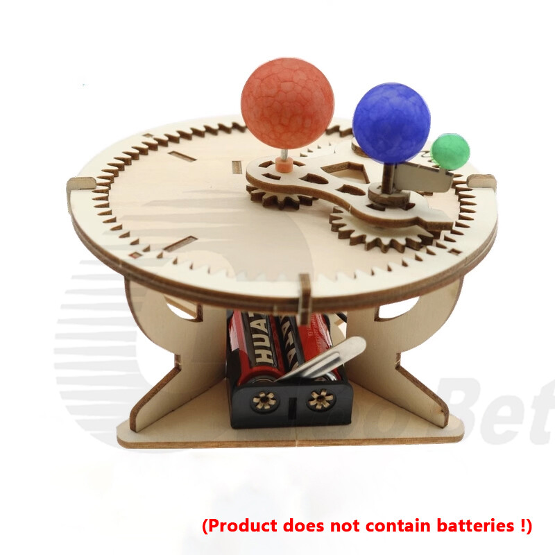 Celestial Demonstrator Electric Sun-Earth-Moon Model DIY Kits Kids Educational