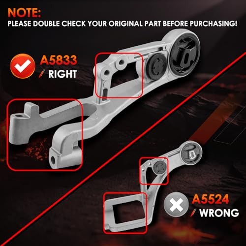 Engine Mount, Silver, Compatible with 3.0L Auto CVT Transmission Models Only