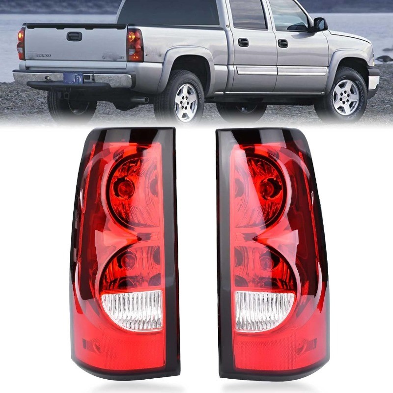 Tail Lights Rear Lamp Compatible with 2003-2006 Chevy Silverado 1500 2500 3500