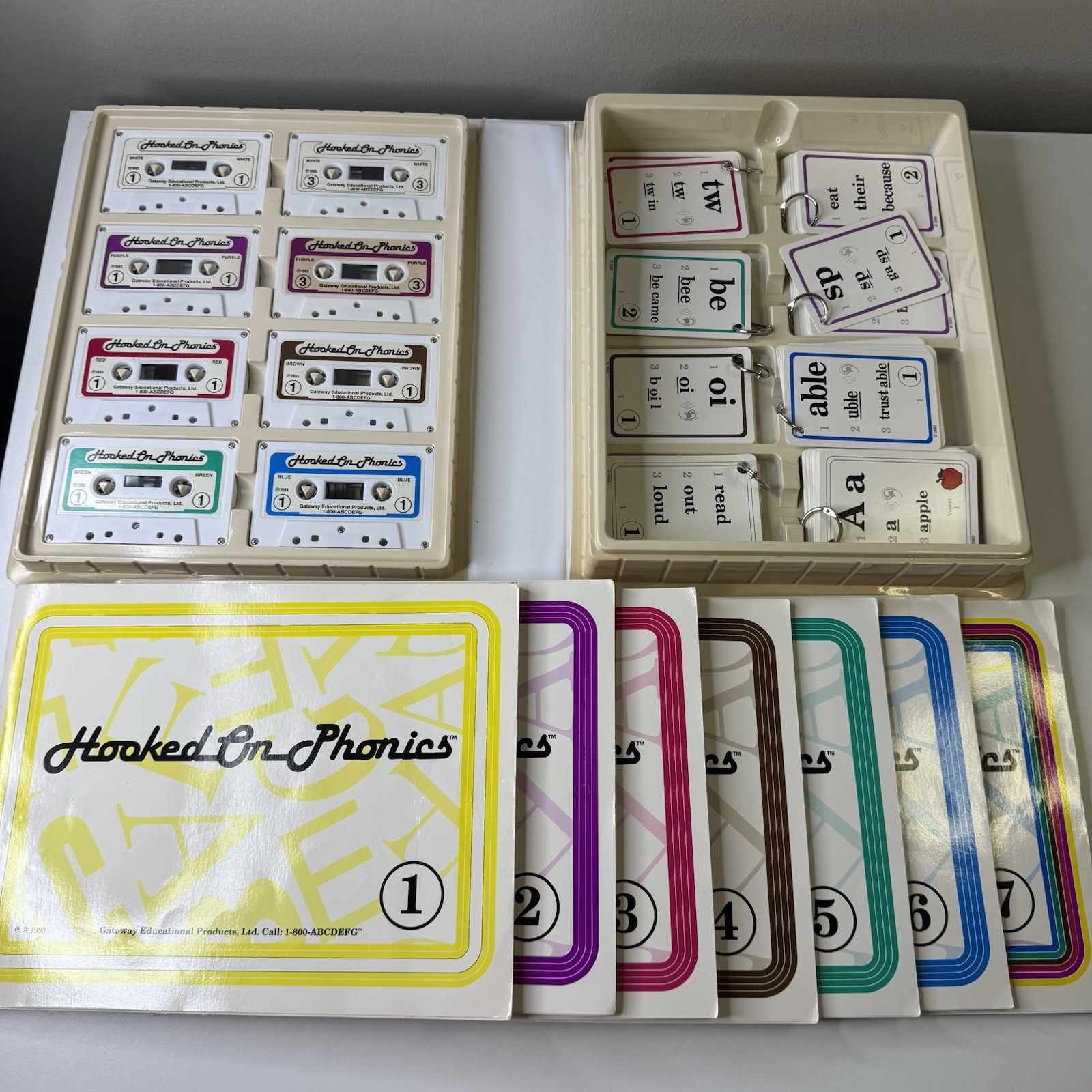 Hooked On Phonics Set Home School Preschool Primary To Adult Remedial Tapes Book
