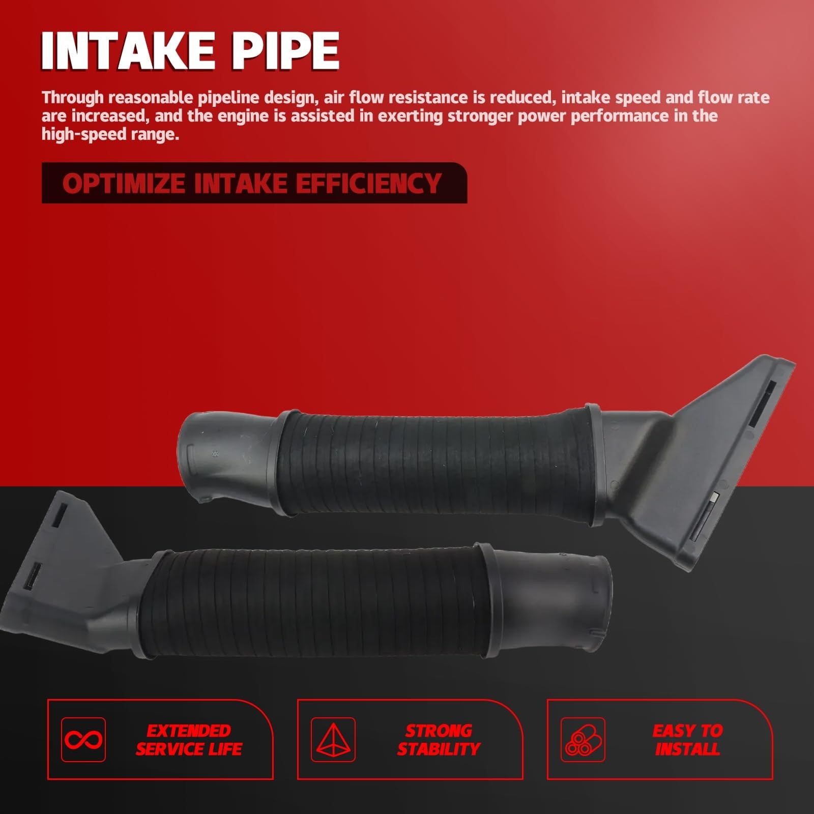 2780904982 2780905082 Air Intake Hose Kit Left & Right For Mercedes-Benz S-Cl…