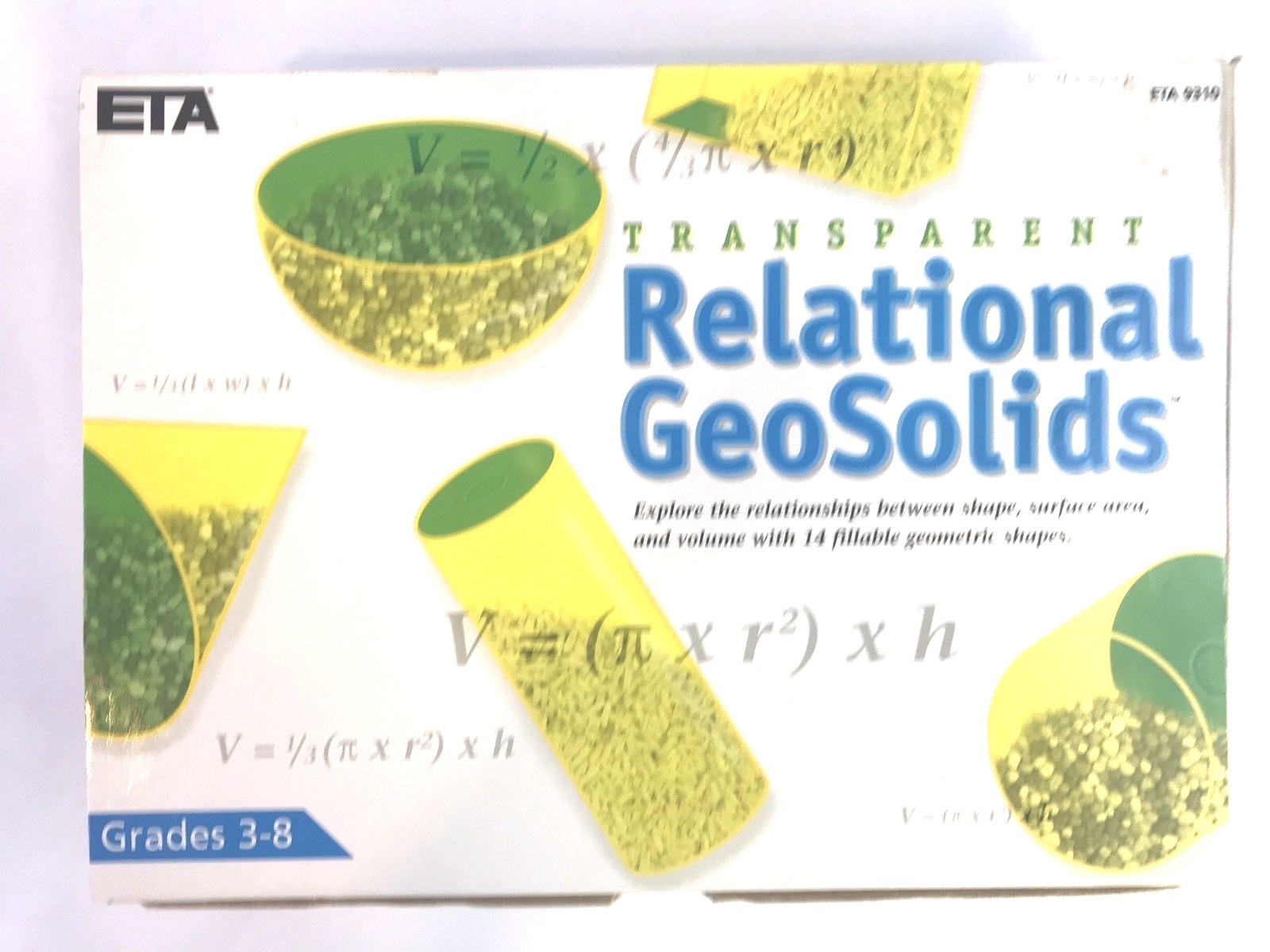 Transparent Relational GeoSolids Geometry Teaching Tool Grades 3-8 ETA
