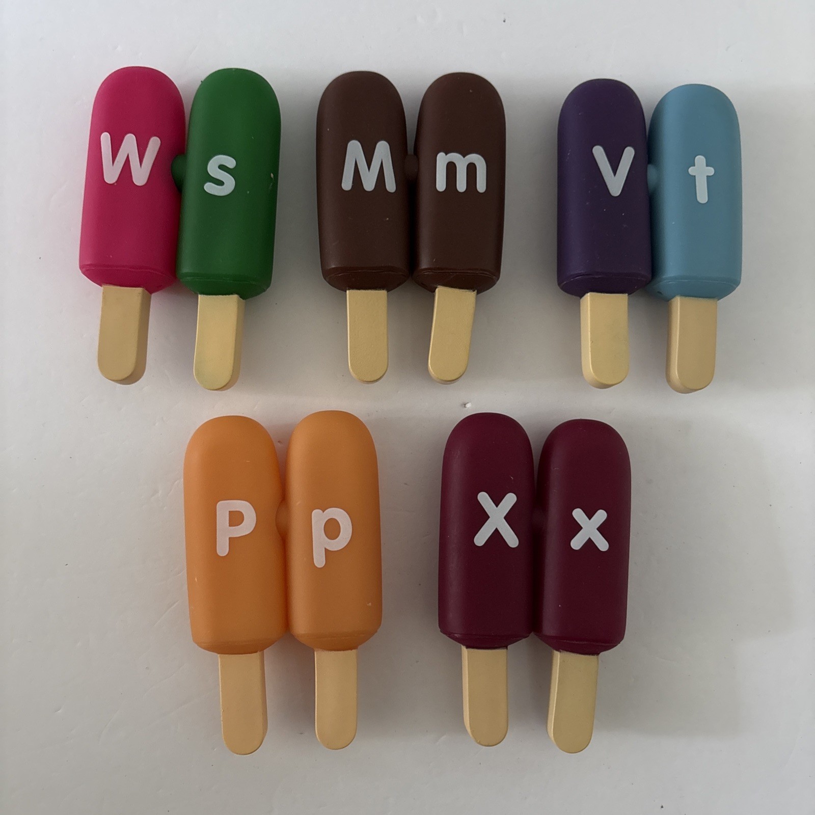 Educational Ice Cream Alphabet Pops for Kids – Lot of 10 Replacement Parts