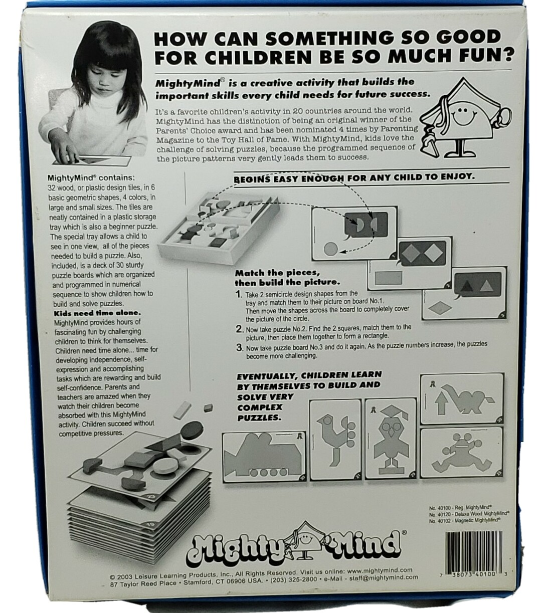 Mighty Mind Puzzle Building Skills Game Parnets Choice Award Hours of Fun