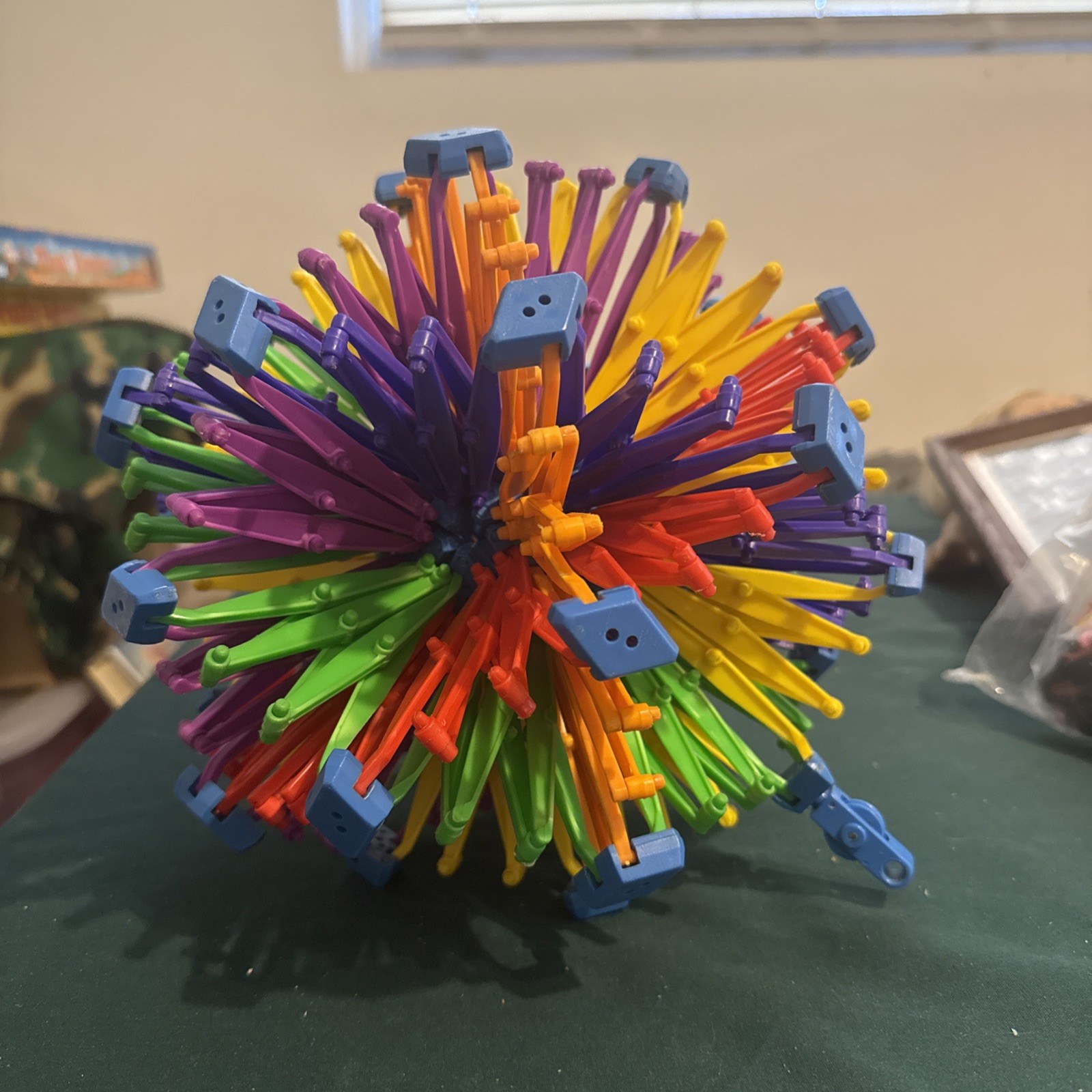 Classic Hoberman Original Transforming Sphere Large Rainbow 9.5″ – 30″
