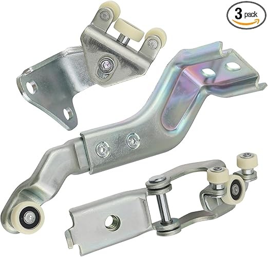 Right Sliding Door Roller Kit Upper & Middle & Lower Compatible with 1995-2006