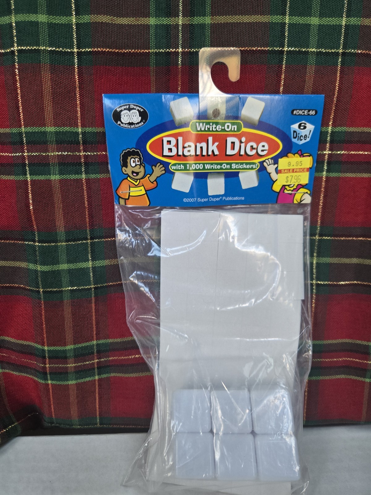 Super Duper Publications Write On Blank Dice 6 Dice Pack New Sealed