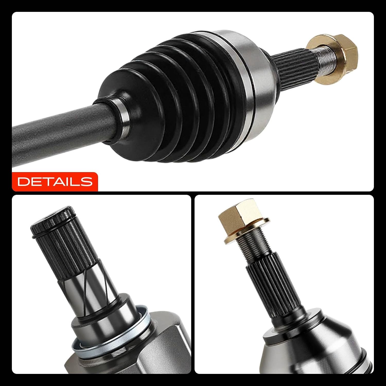 A-Premium Pair (2) Front CV Axle Shaft Assembly Compatible with Nissan Altima