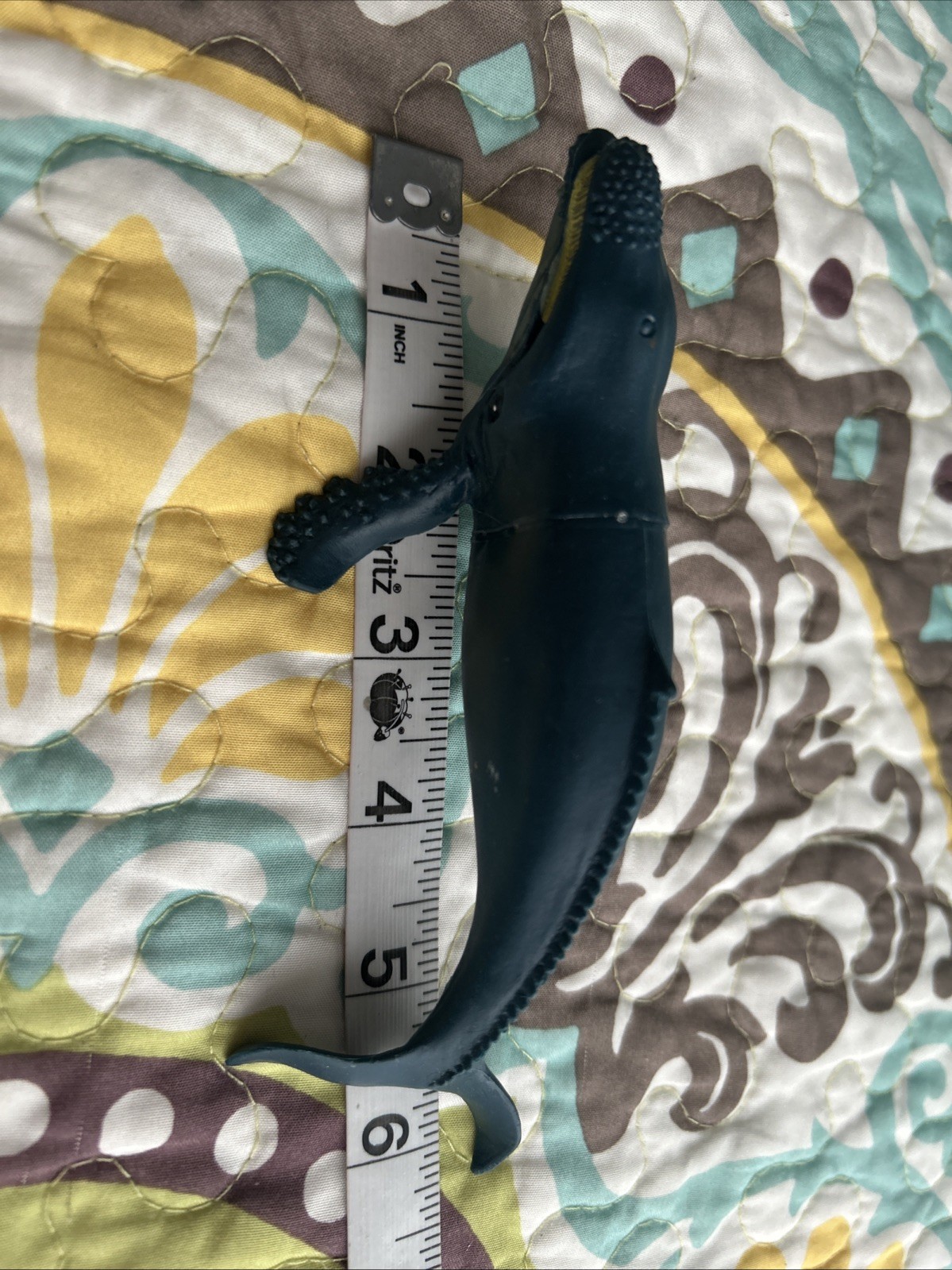 Realistic Humpback Whale Toy 6” Plastic Replica Sea Life Decor Cake Topper