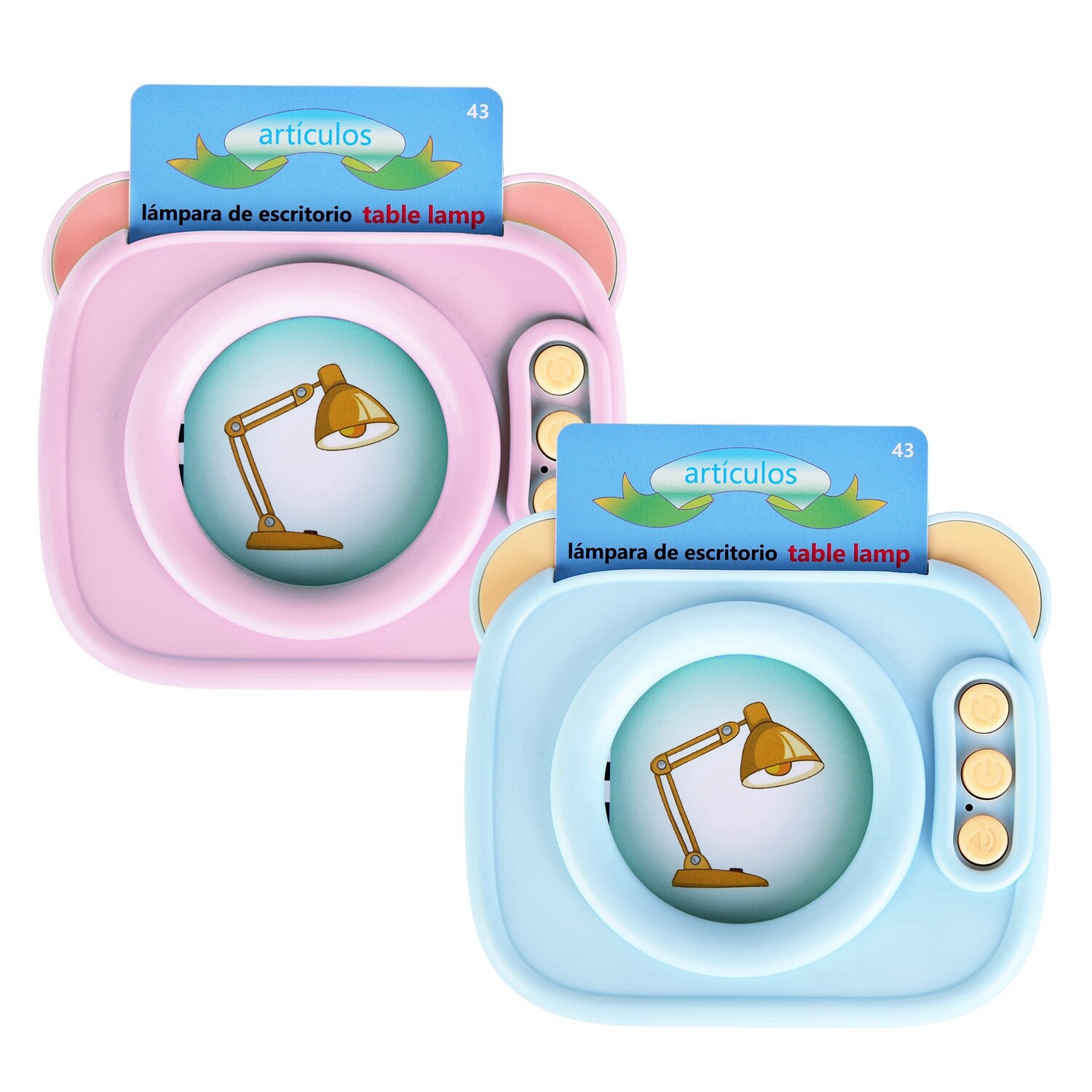 Spanish & English Talking Flash Cards for Toddlers 1-8, Audible Toys for Kids