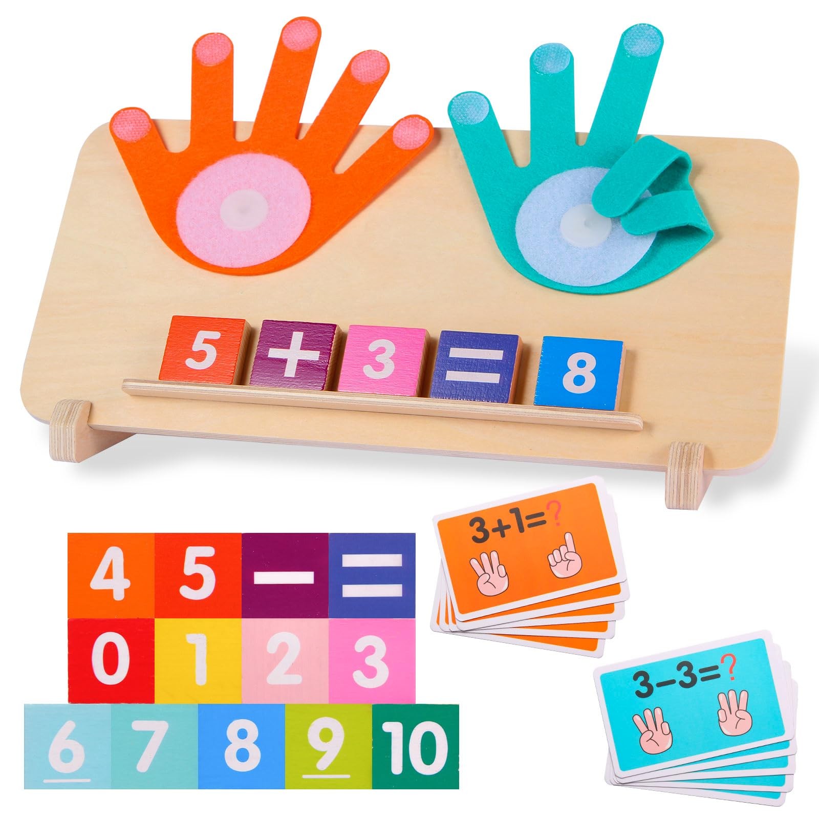 Montessori Toys for 3-5 Year Old, Educational Math Manipulatives Learning Toys f