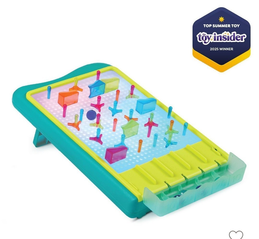 B. toys Light-Up Marble Drop – Marble Run & Peg Art Playset: Educational Focus,
