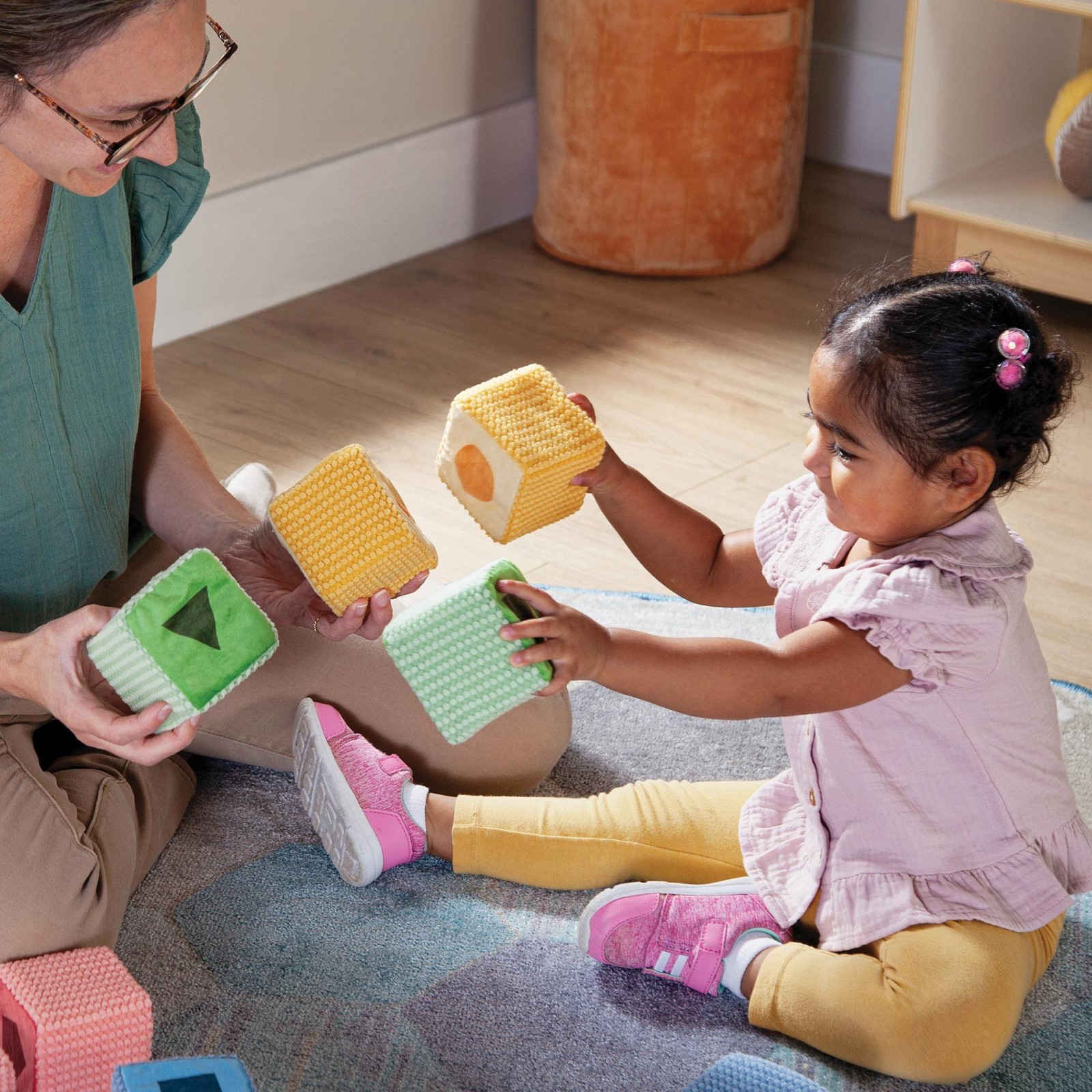 Kaplan Early Learning Soft Shape and Color Blocks – Set of 12