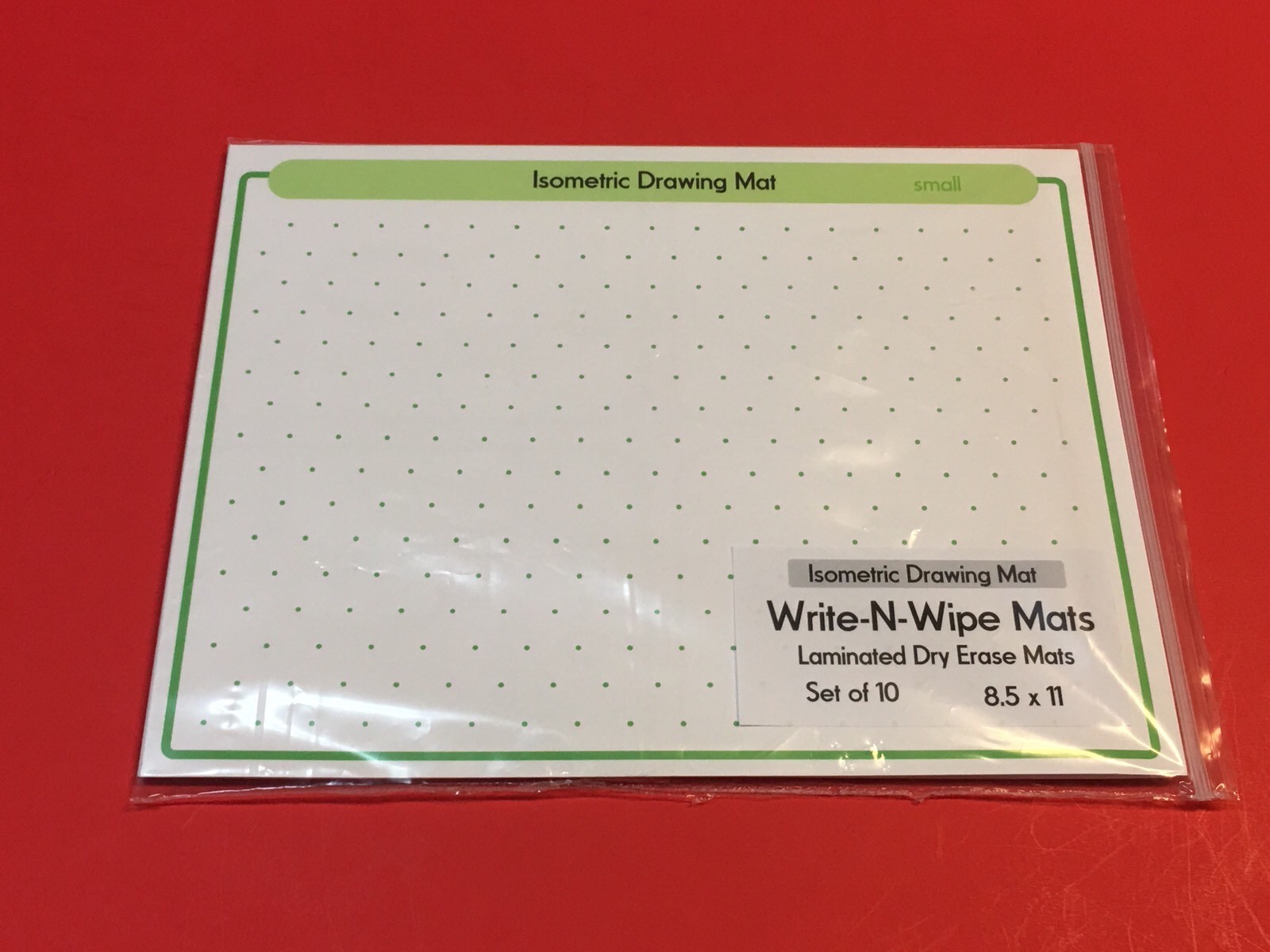 Isometric Drawing Mats – Small – Laminated Dry Erase Mats