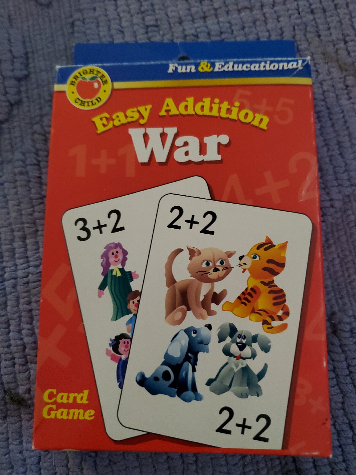 Easy Addition War – Fun & Educational Card Game – 2 to 4 Players – Ages 4 and Up