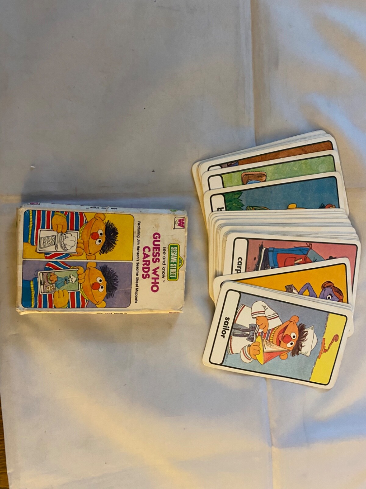 Vintage 1978 sesame street flashcards