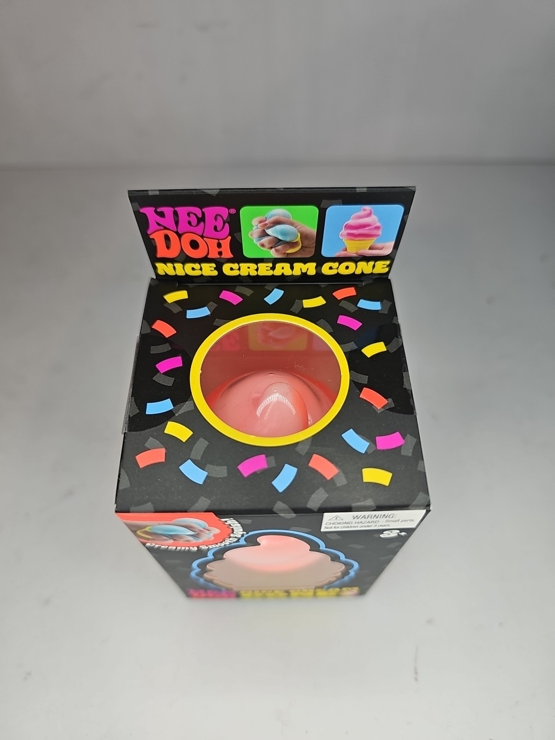 Schylling NeeDoh Nice Ice Cream Cone Squishy Orange Viral TikTok