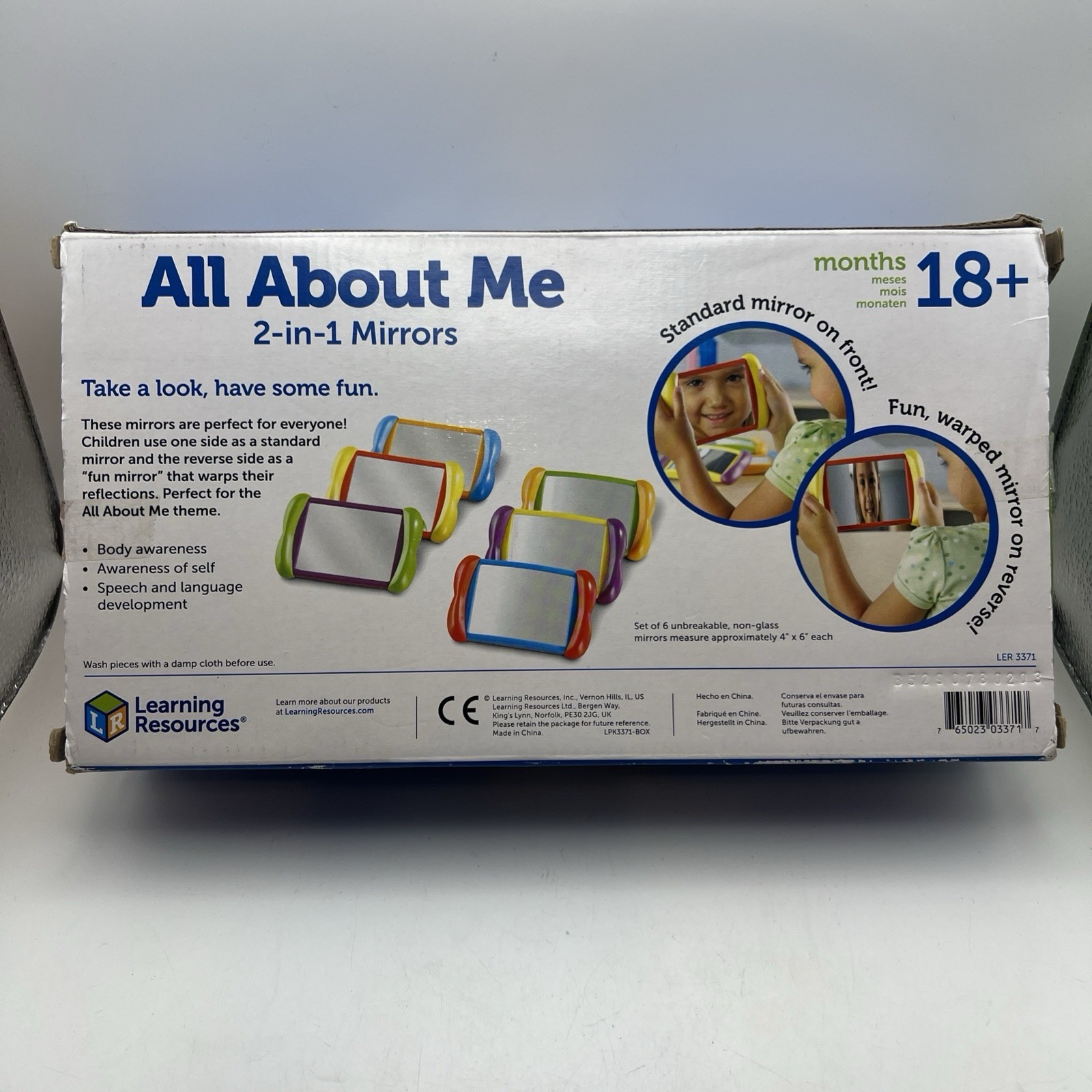 All About Me 2 in 1 Mirrors Sensory Social Learning Toy 18 Months Plus 6 Pcs NEW