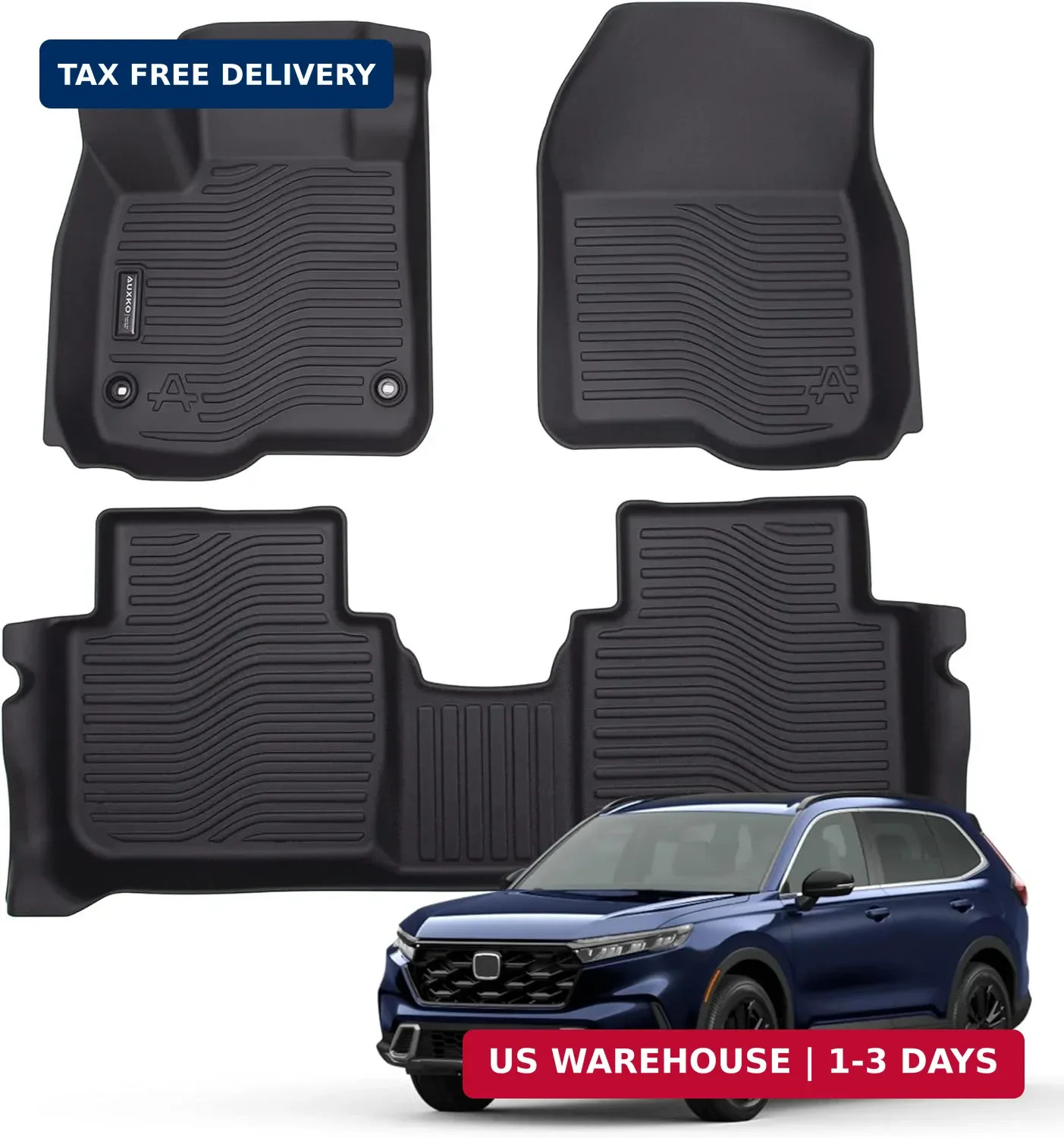 Auxko All Weather Floor Mats Fits for Honda CR-V 2023 2024 2025 2026 (Include Hy