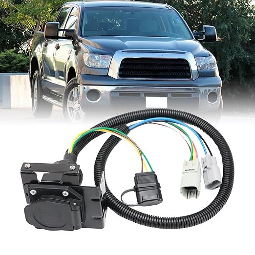 Multi-Tow 7 Way Blade and 4 Way Flat Trailer Wiring Harness Adapter for