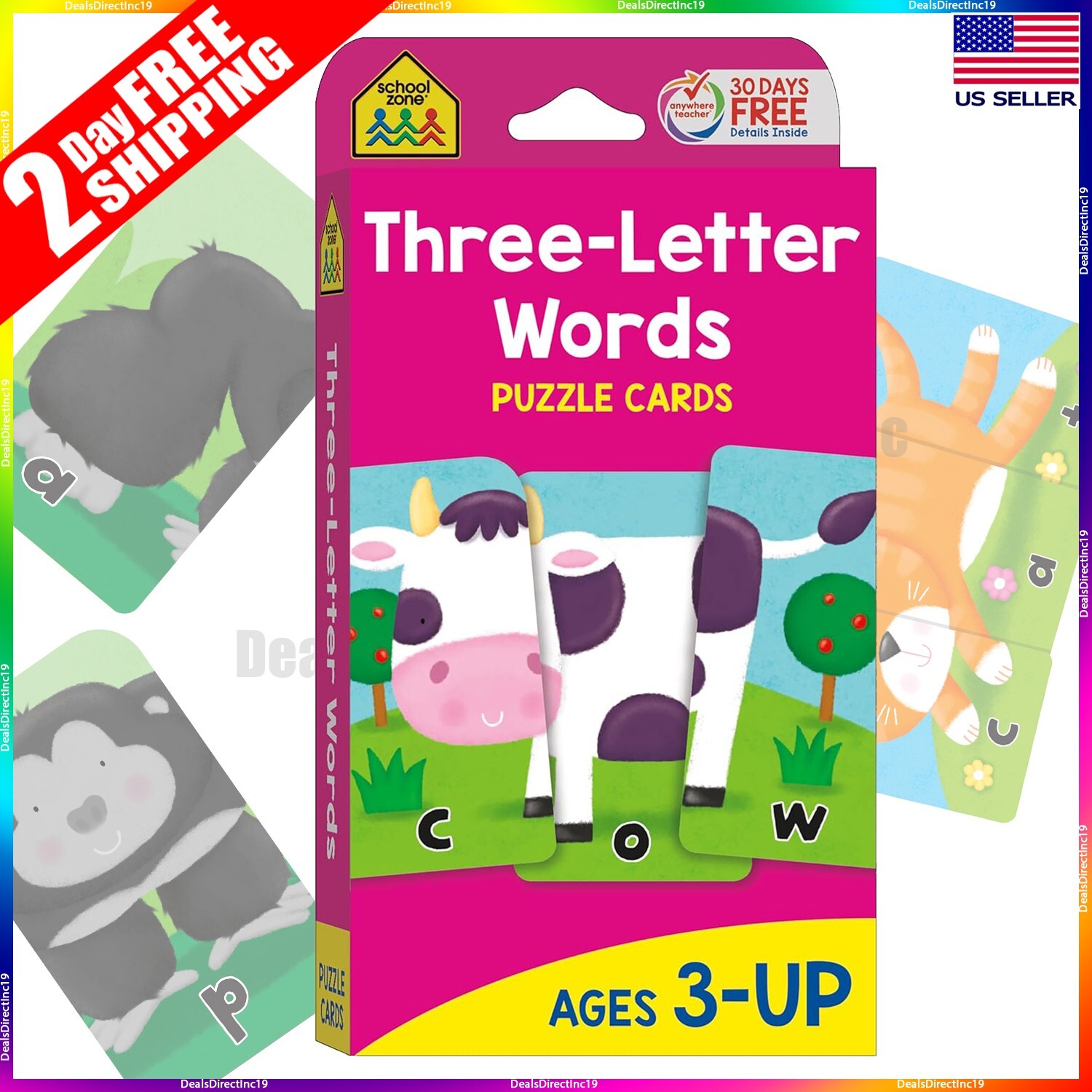 Flash Cards for Toddlers Kids Learning Words Reading Games for Preschool Pre-K